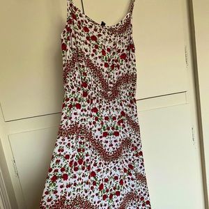 Rose Floral Design Maxi Dress